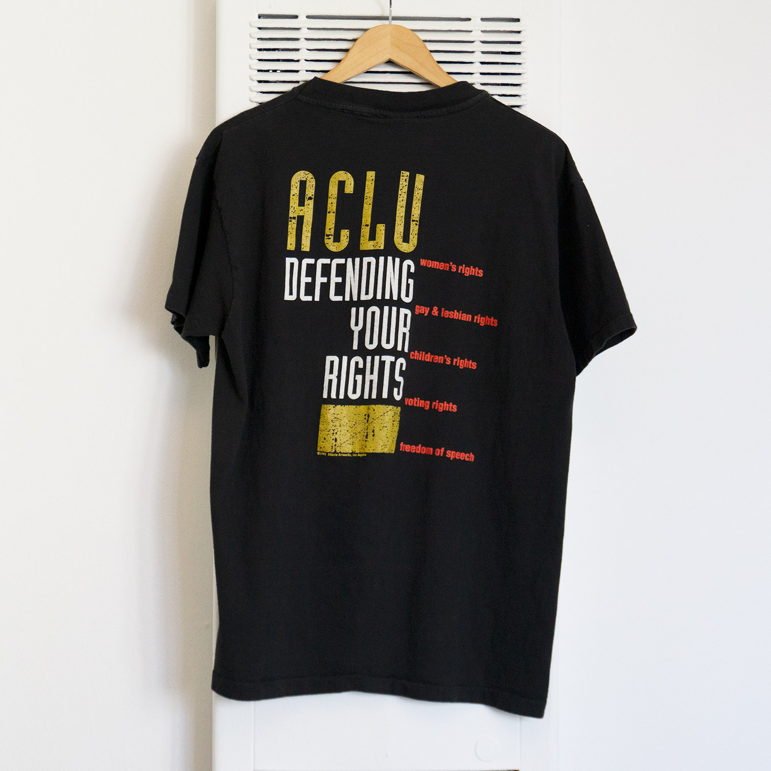 ACLU T-shirt, Back