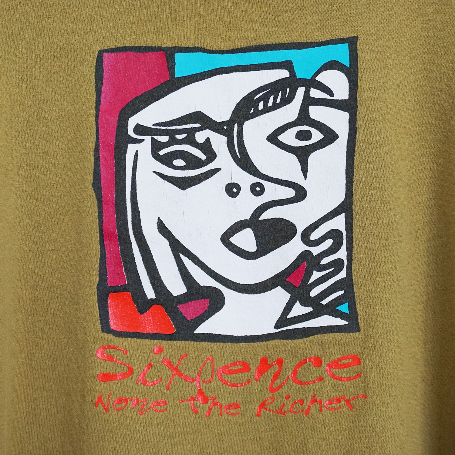 Vintage Sixpence None the Richer T-shirt, Front, Close-up