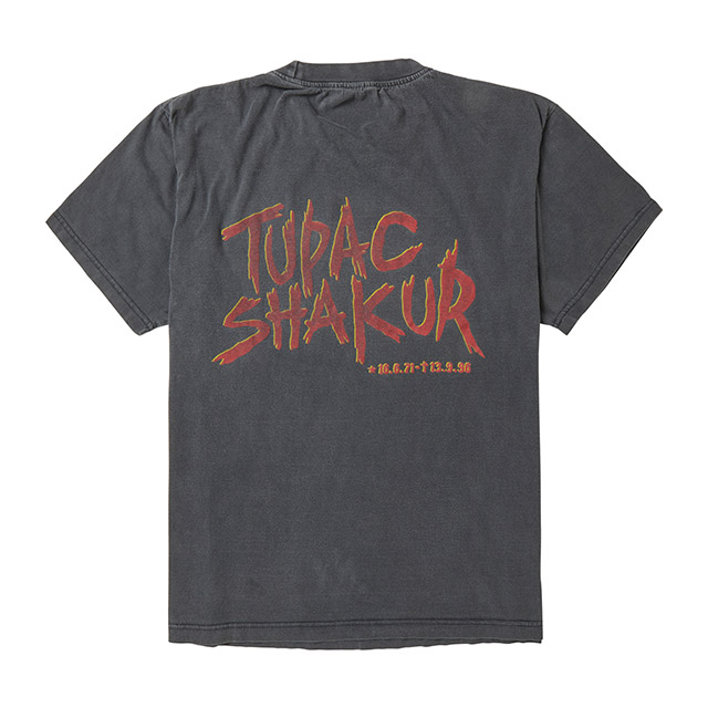 Bootleg Tupac Shakur T-shirt, Back, Thumbnail