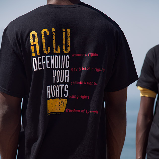 ACLU T-shirt, Back Close-up
