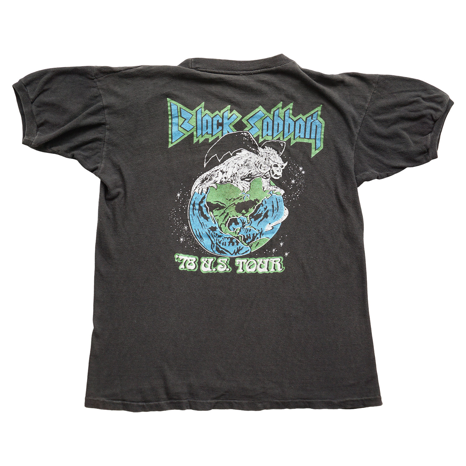 Vintage 1978 Black Sabbath US Tour T-shirt, Back
