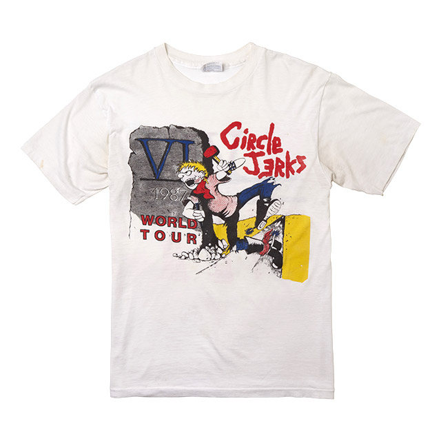Vintage 1987 Circle Jerks VI World Tour T-shirt, Front