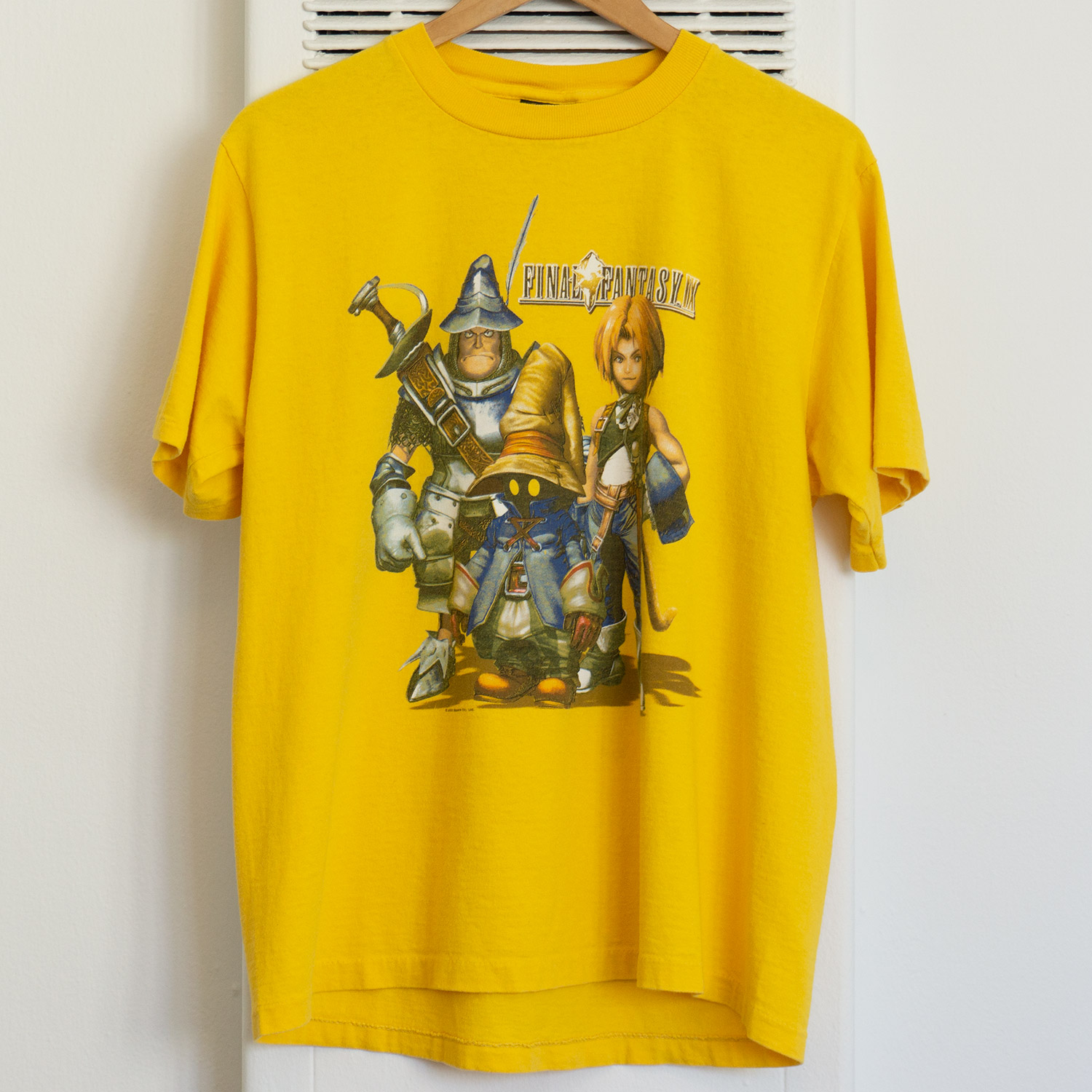 Vintage Yellow Final Fantasy IX T-shirt, Front