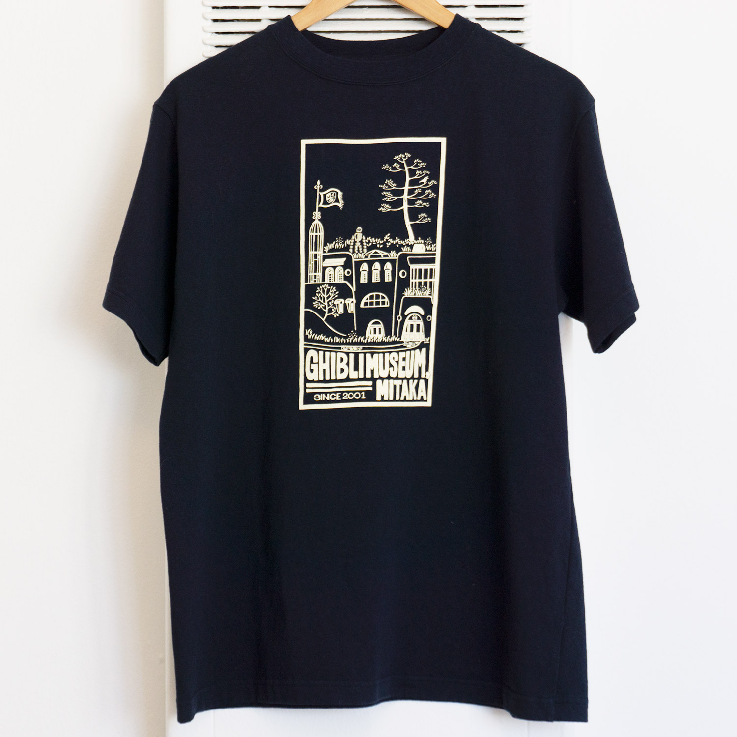 Studio Ghibli Museum T-shirt, Navy, Front