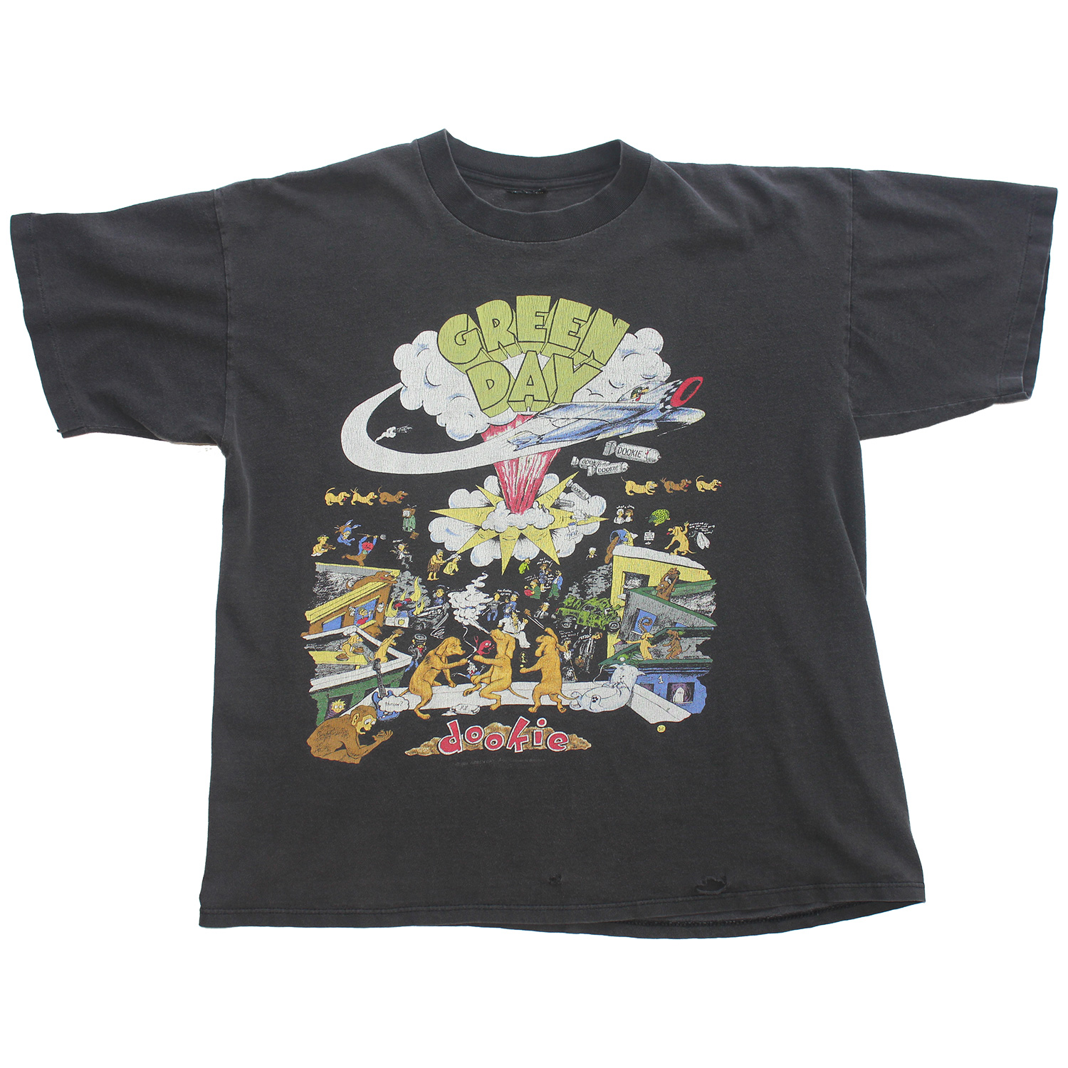 Vintage Green Day Dookie Album Cover T-shirt, Front