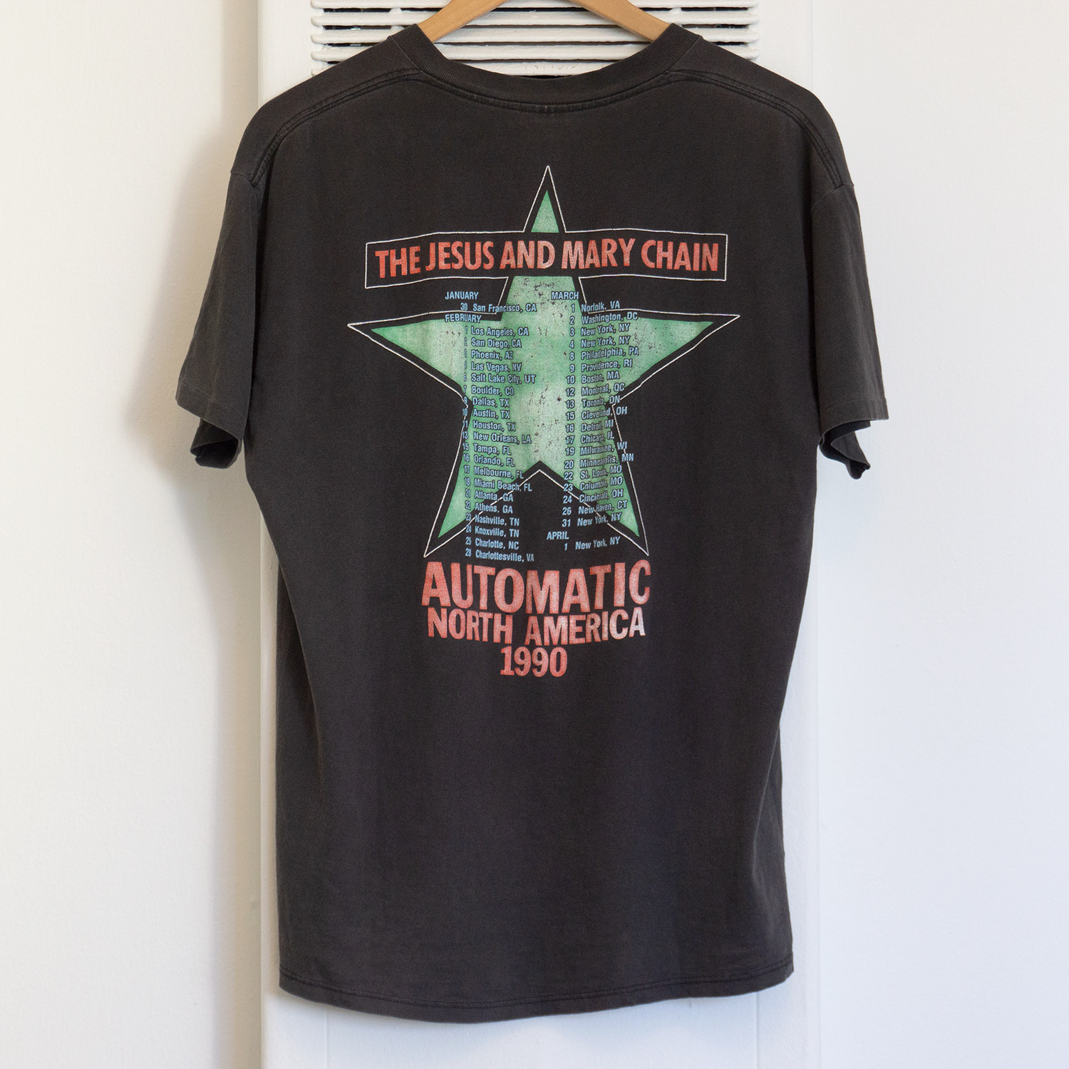 Vintage The Jesus and Mary Chain Automatic Tour T-shirt, Back