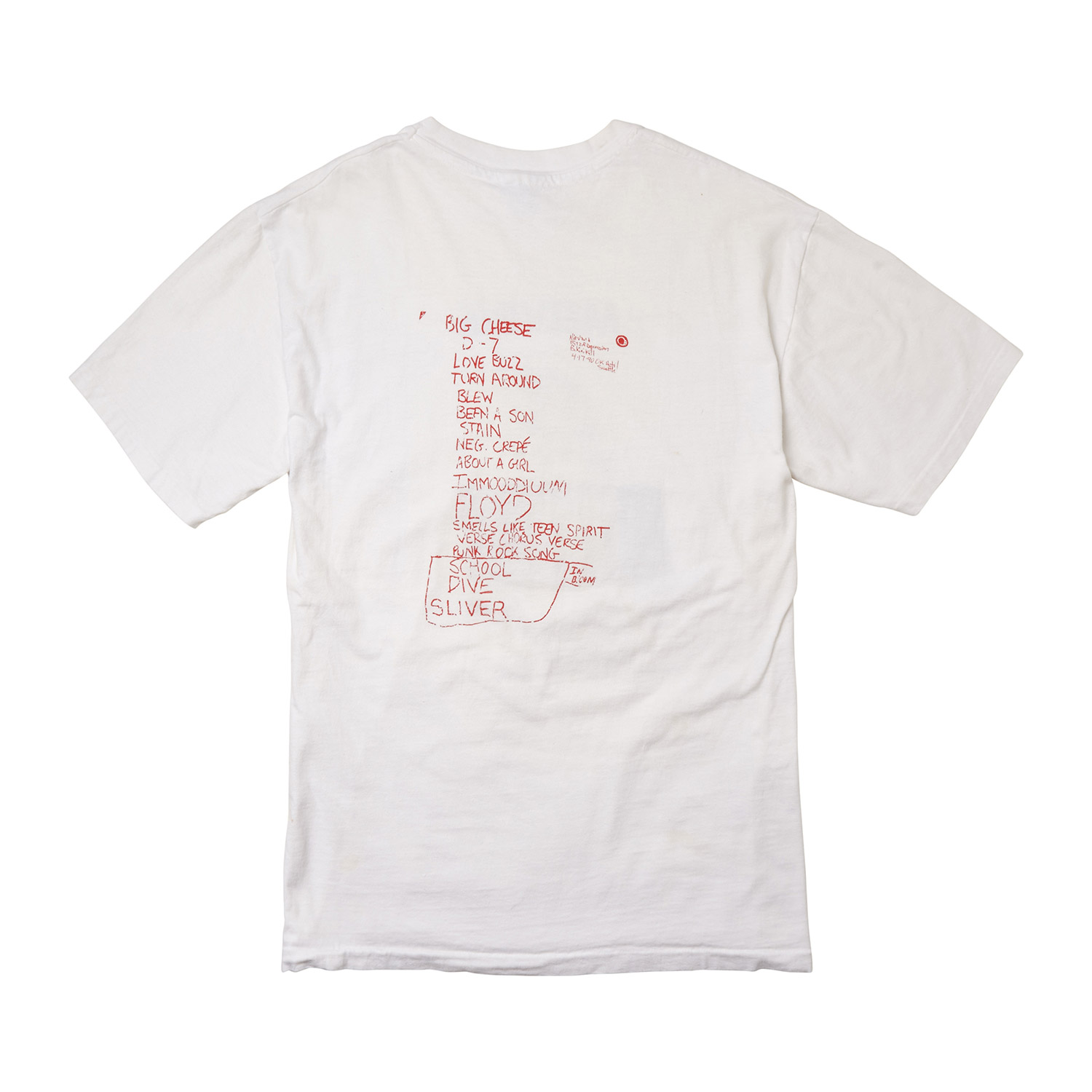 Vintage Melvins/Nirvana/Beat Happening Poster T-shirt, Back