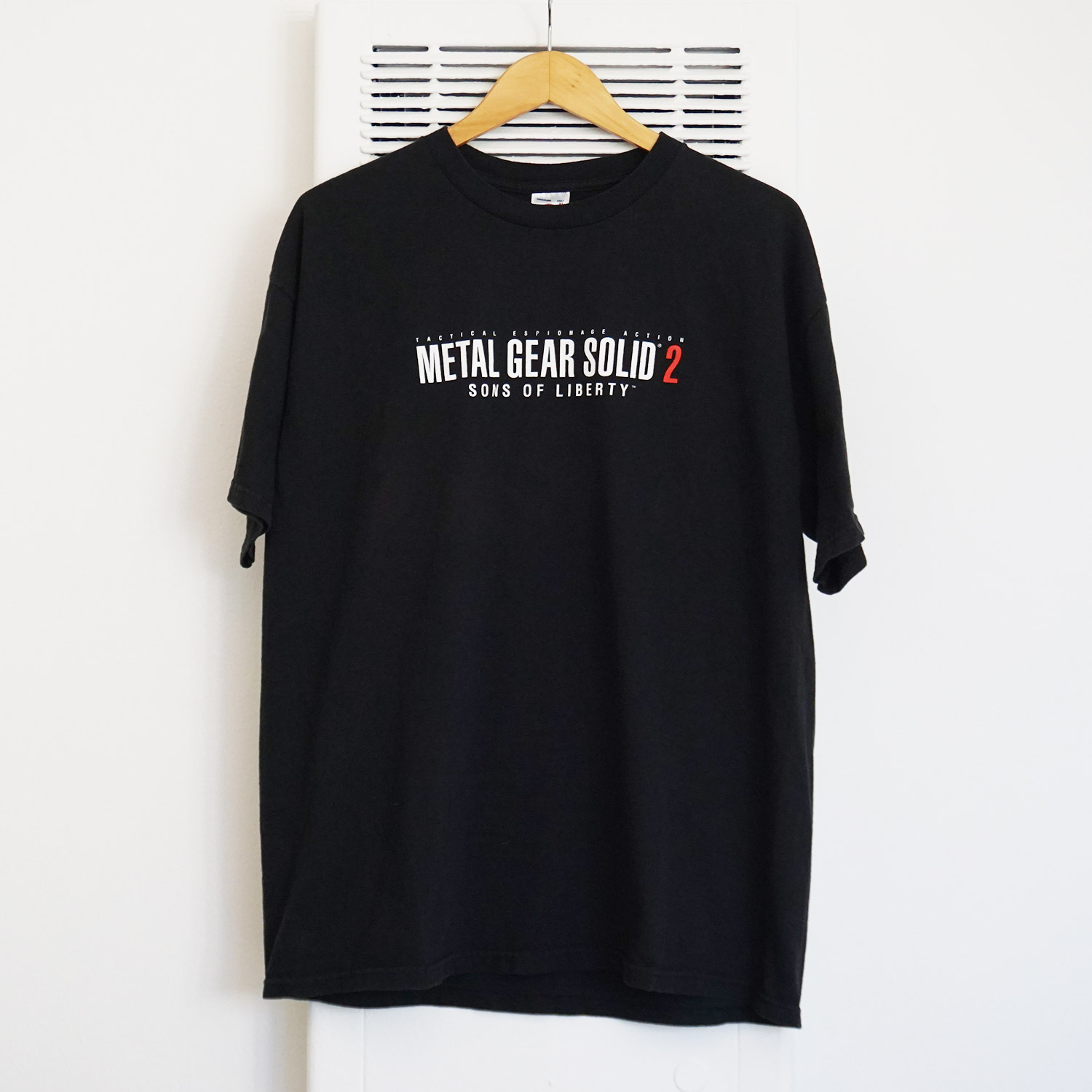 Vintage Metal Gear Solid 2 Logo T-shirt, Front