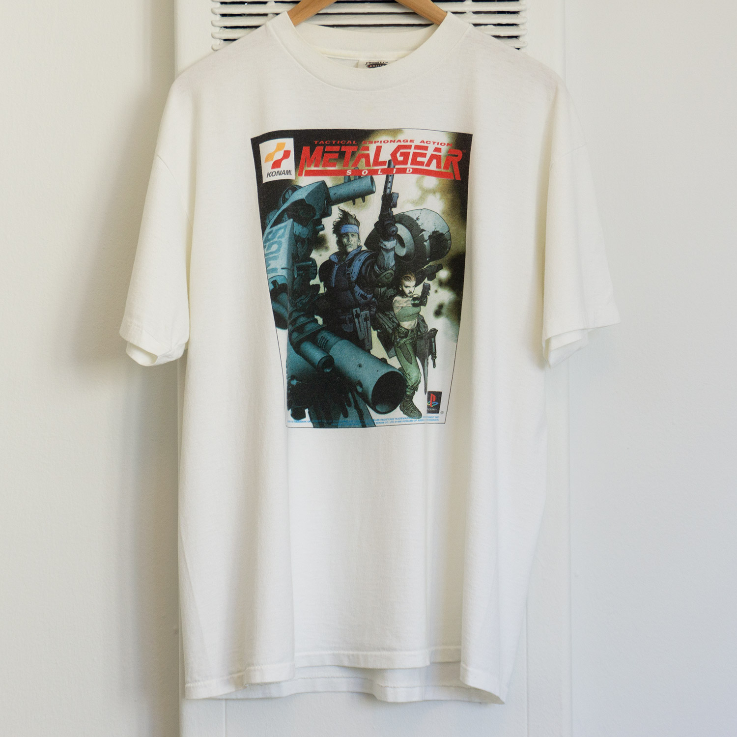 Vintage Metal Gear Solid Snake and Meryl T-shirt, Front