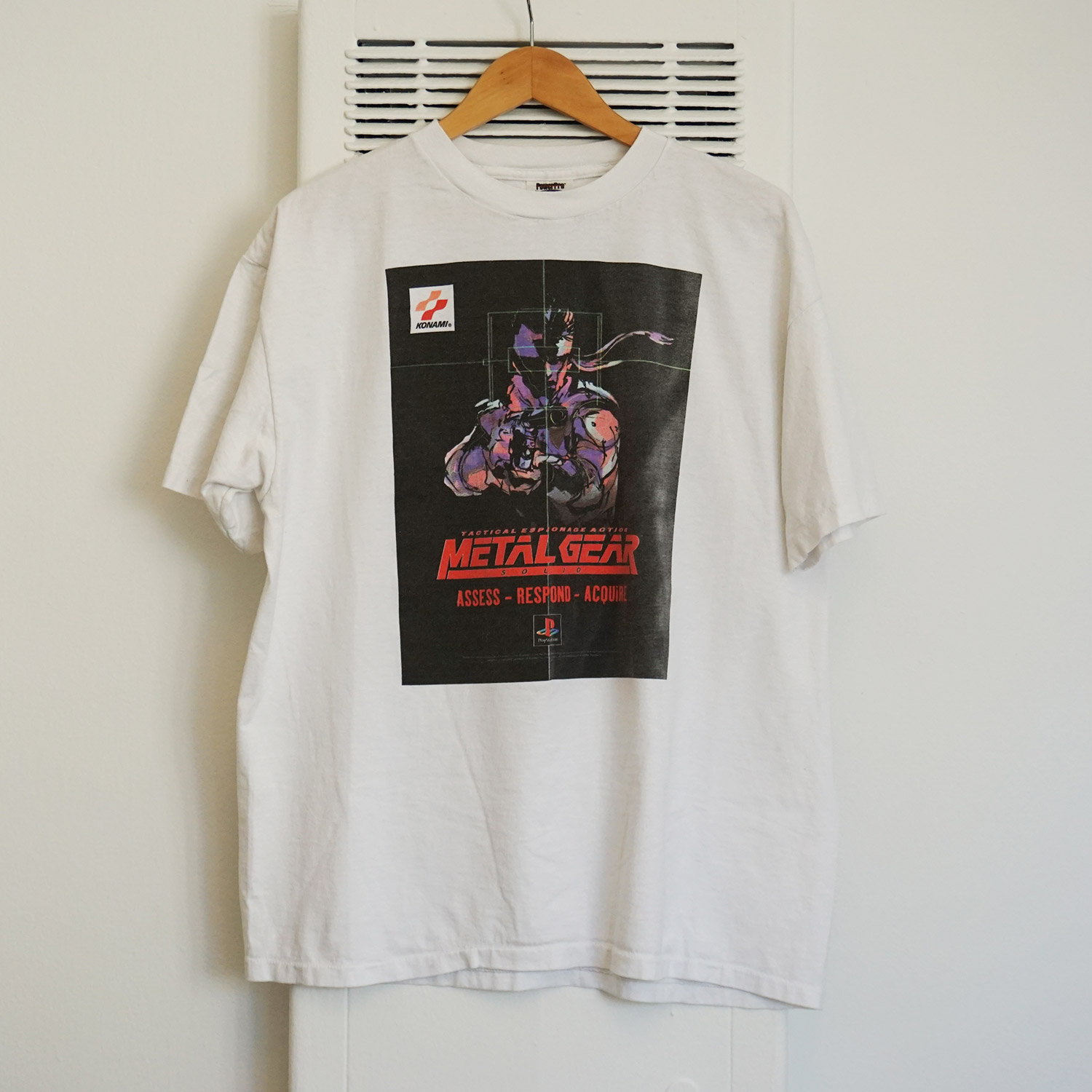 Vintage Metal Gear Solid Poster T-shirt, Front