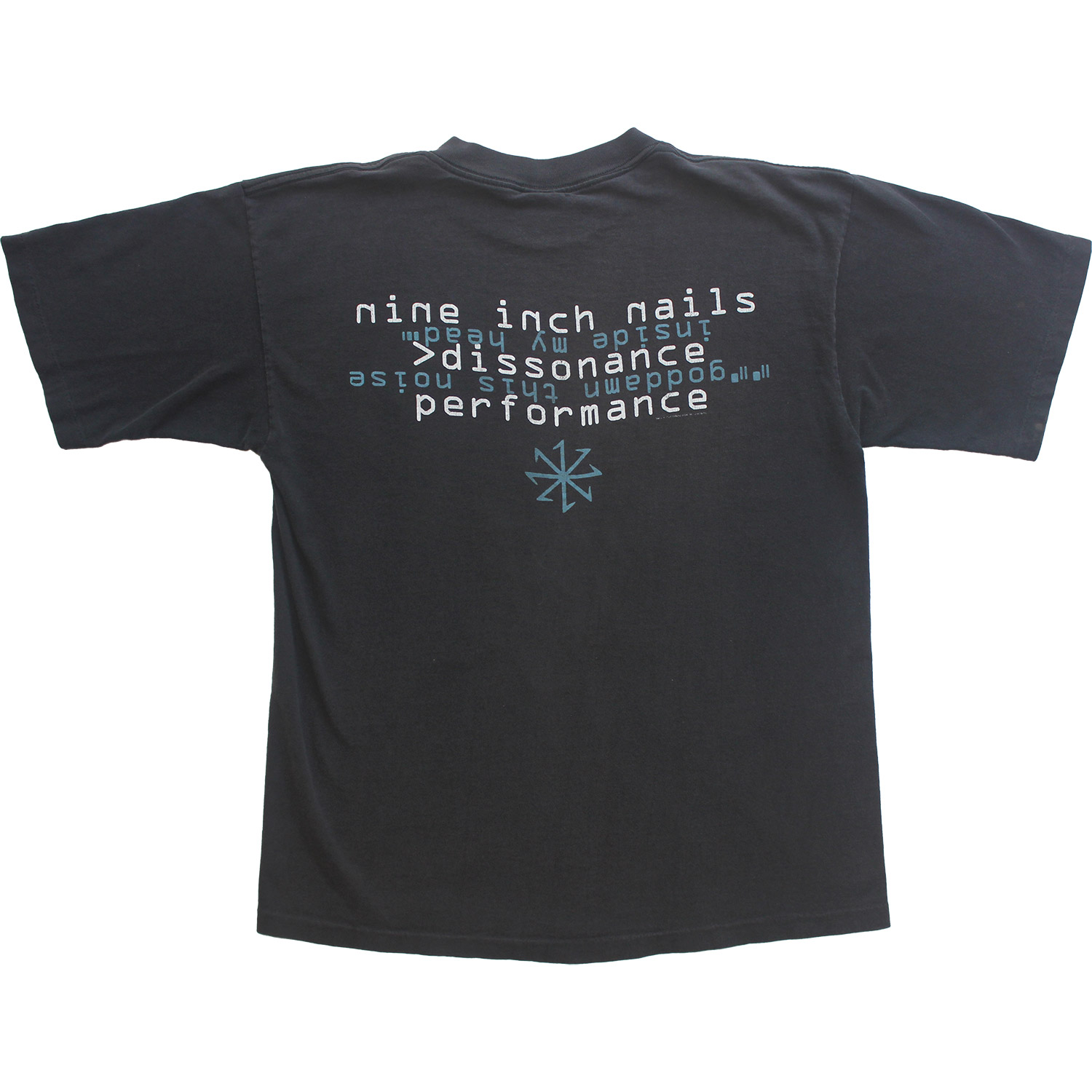 Vintage Nine Inch Nails Dissonance Performance T-shirt, Back