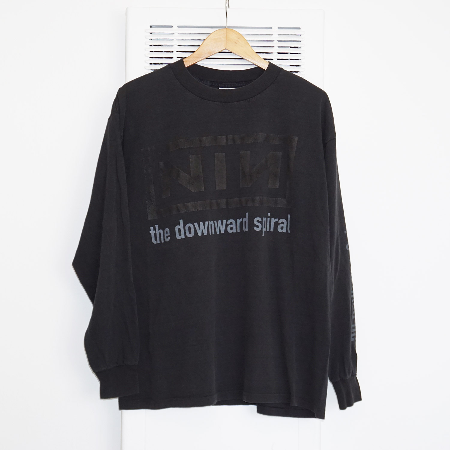 Vintage 1994 Nine Inch Nails The Downward Spiral Long Sleeve T-shirt, Front