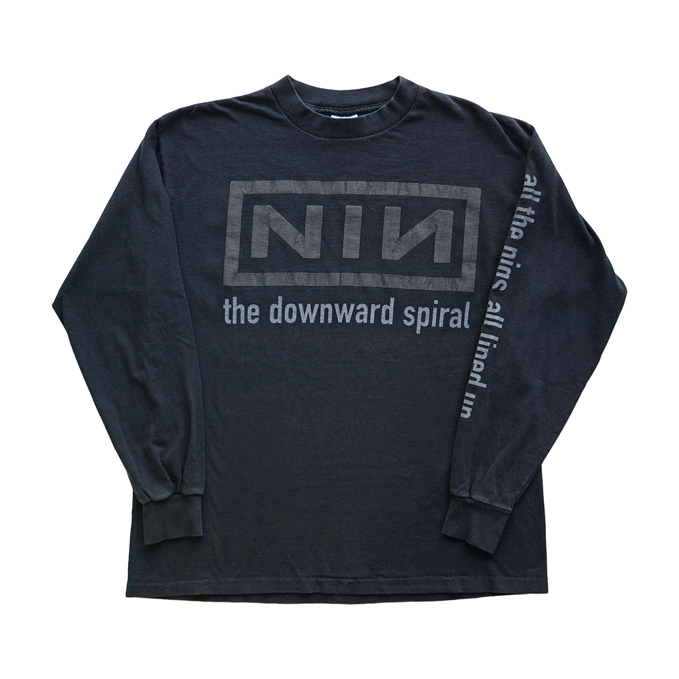 Vintage 1998 Nine Inch Nails The Downward Spiral Long Sleeve T-shirt, Front