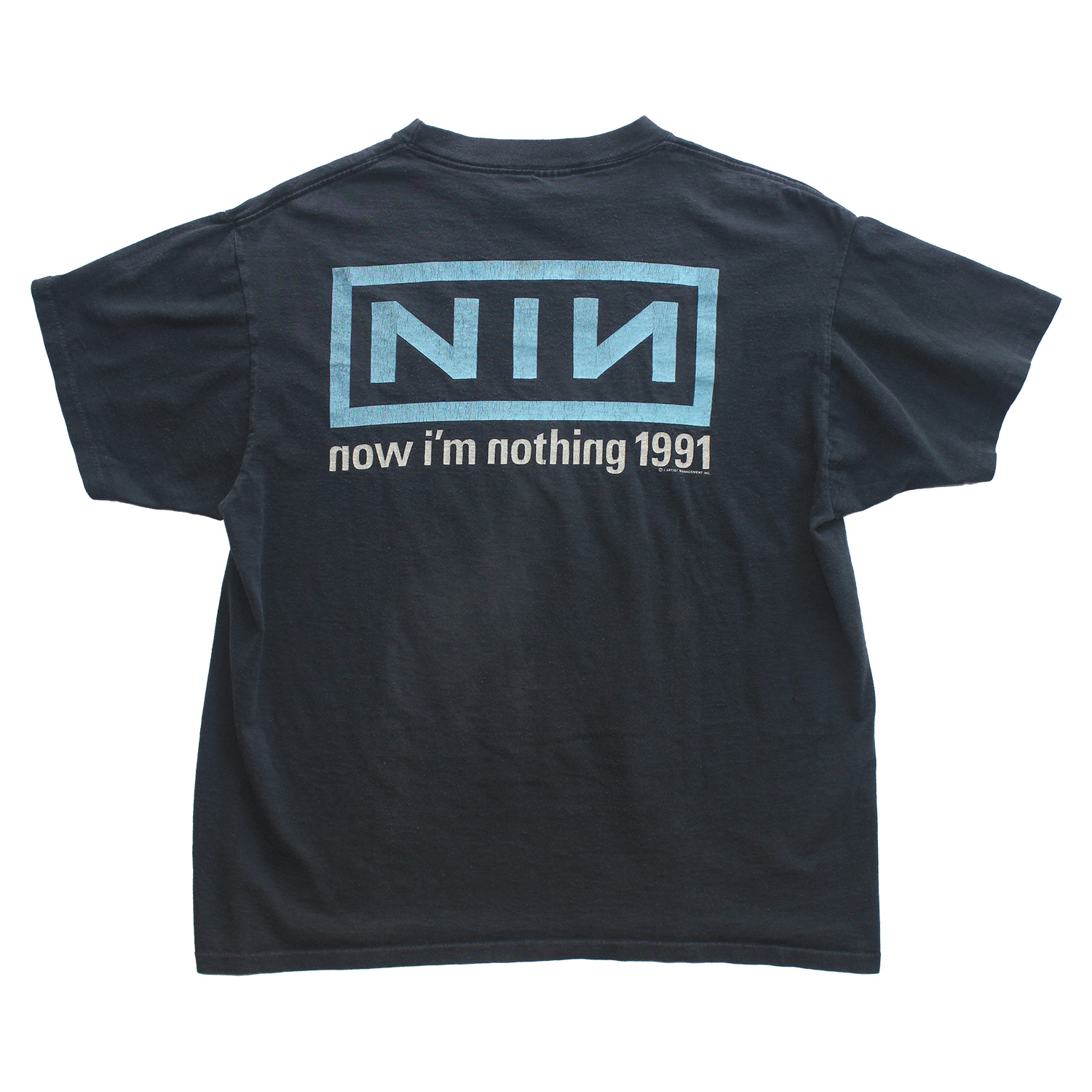 Vintage Nine Inch Nails Now I'm Nothing 1991 T-shirt, Back