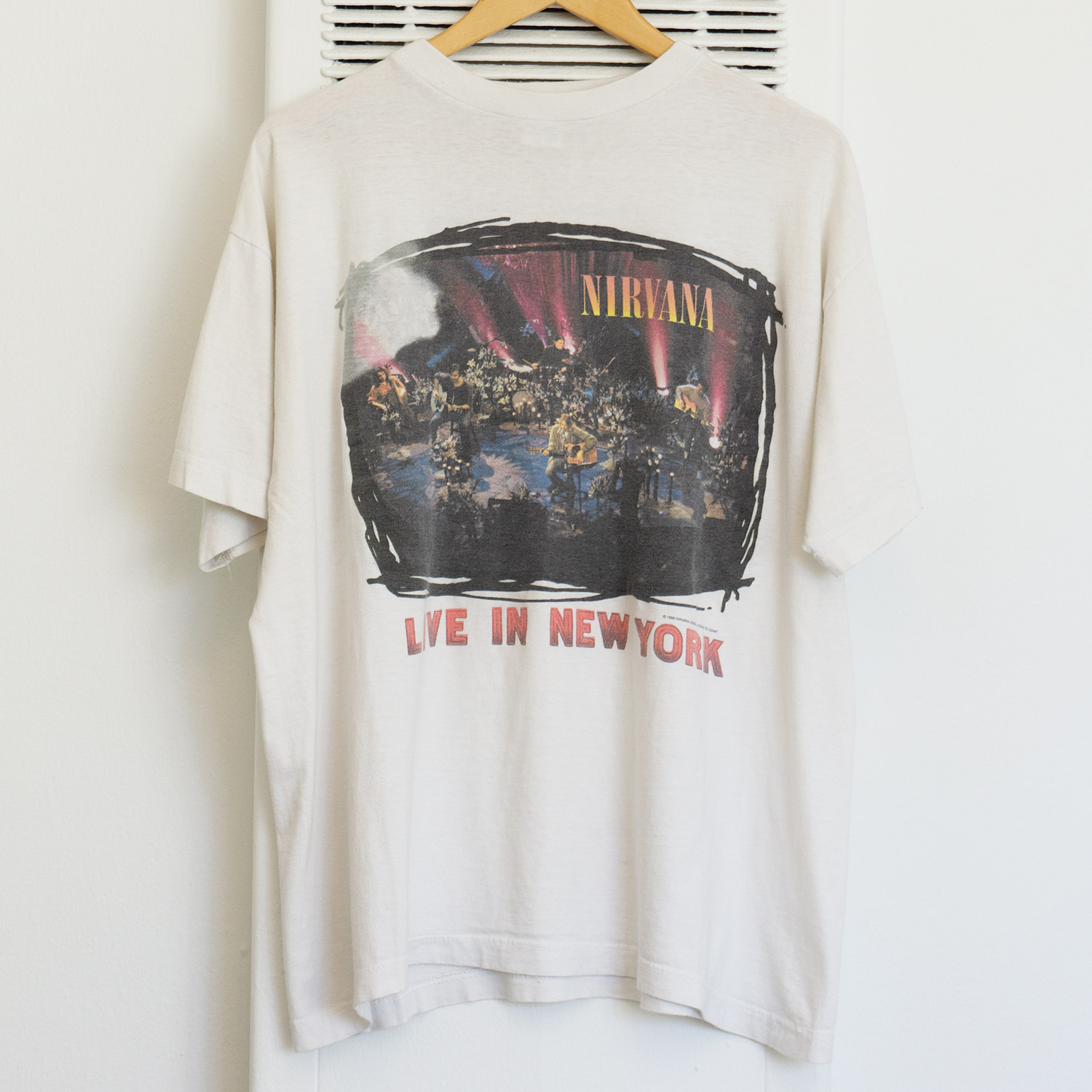 Vintage Nirvana Live in New York T-shirt, Front