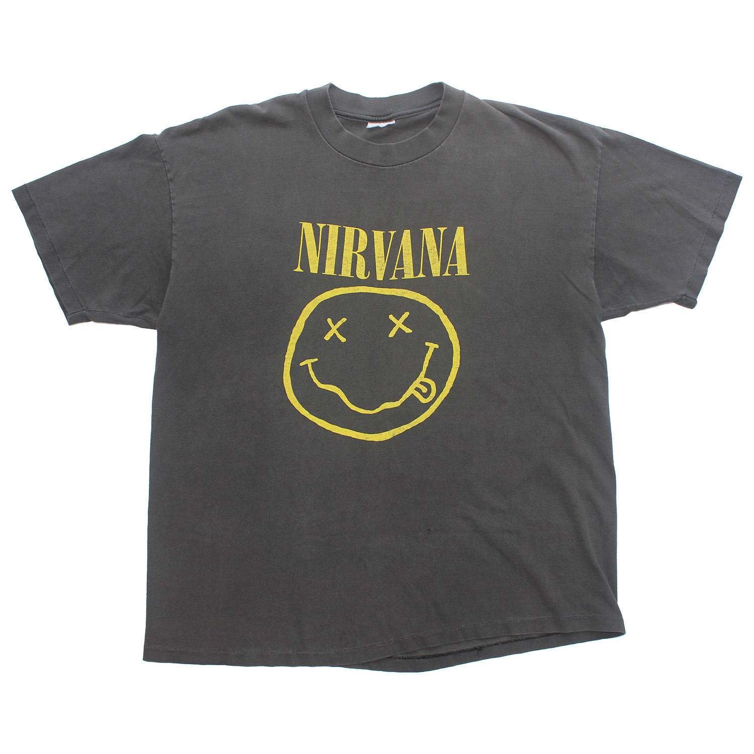 Vintage Nirvana Smiley Logo T-shirt, Front