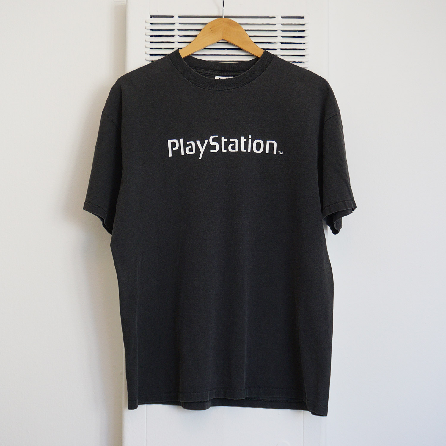 Vintage Original PlayStation Spellout Logo T-shirt, Front