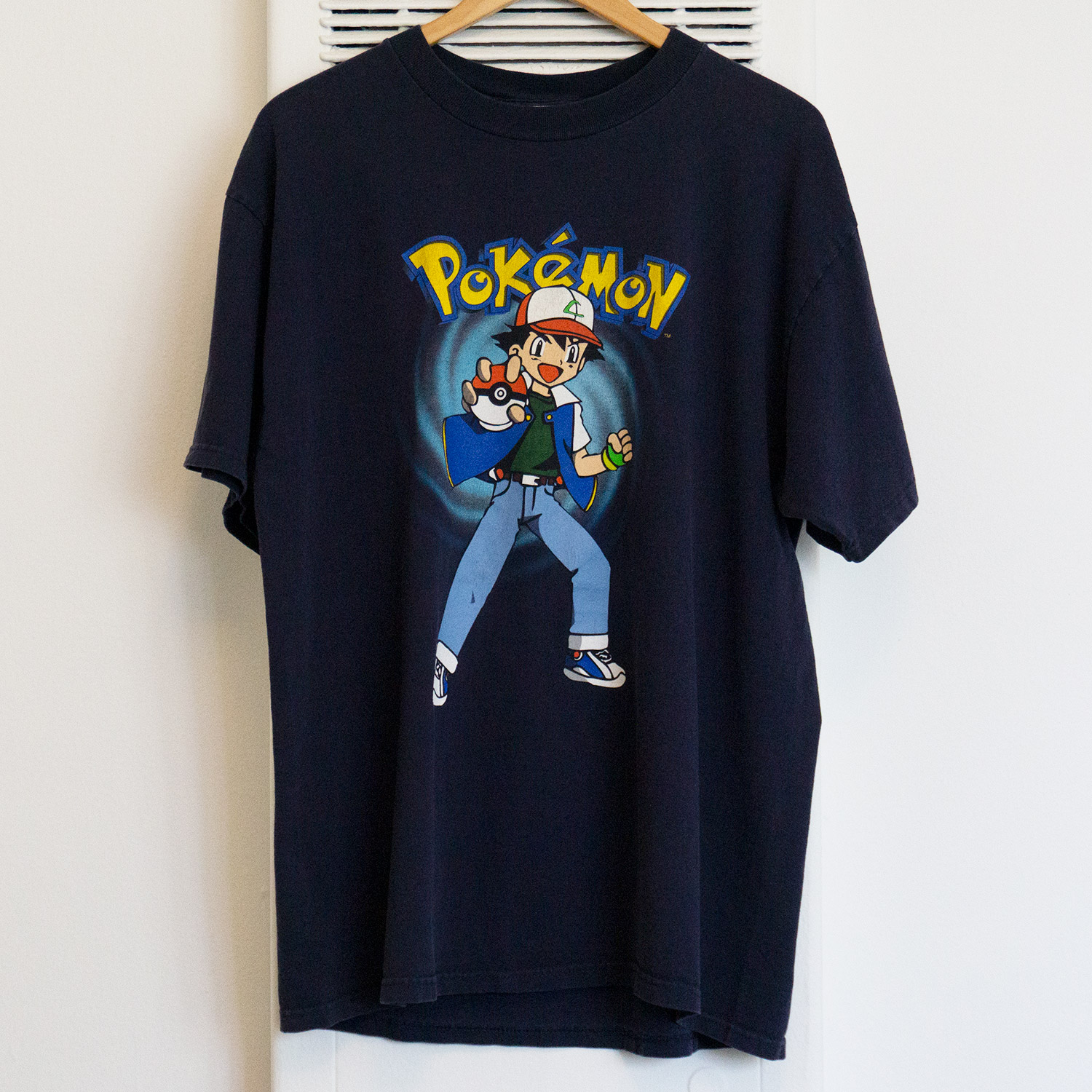Vintage Pokémon Ash Ketchum T-shirt, Front