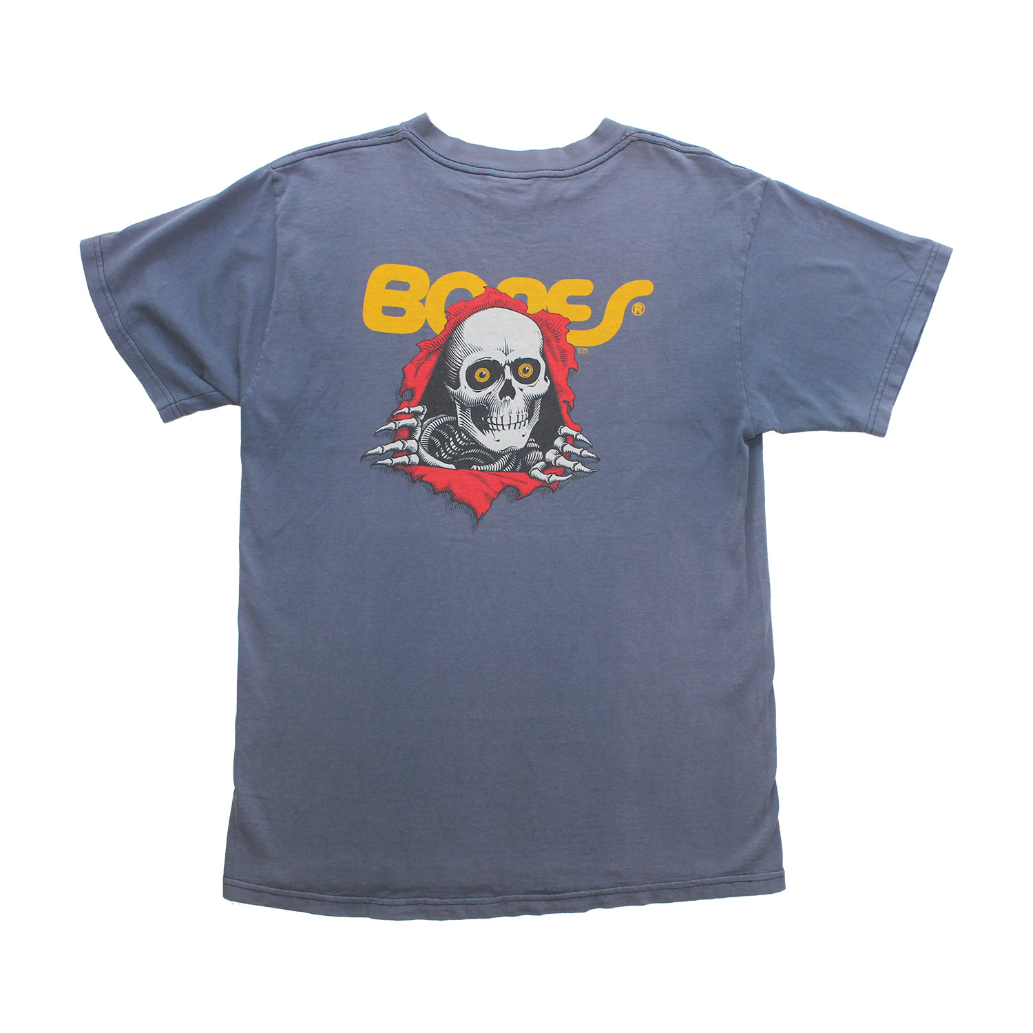 Vintage Powell Peralta Bones Skeleton Logo T-shirt, Back