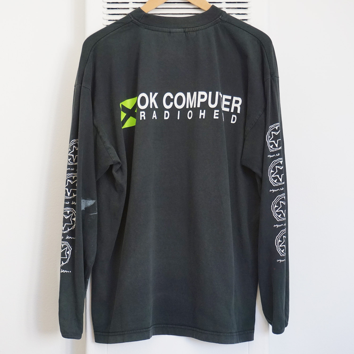 Vintage Radiohead OK Computer Long Sleeve T-shirt, Back