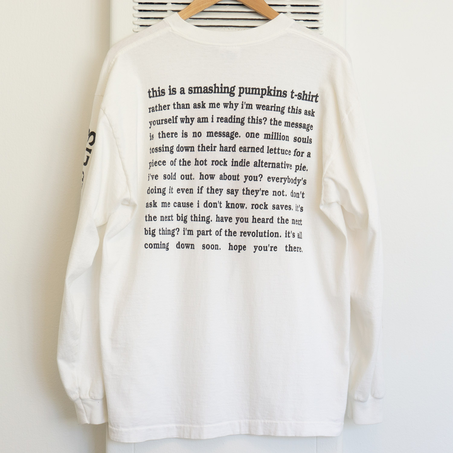 Vintage Smashing Pumpkins Siamese Dream Long Sleeve T-shirt, Back