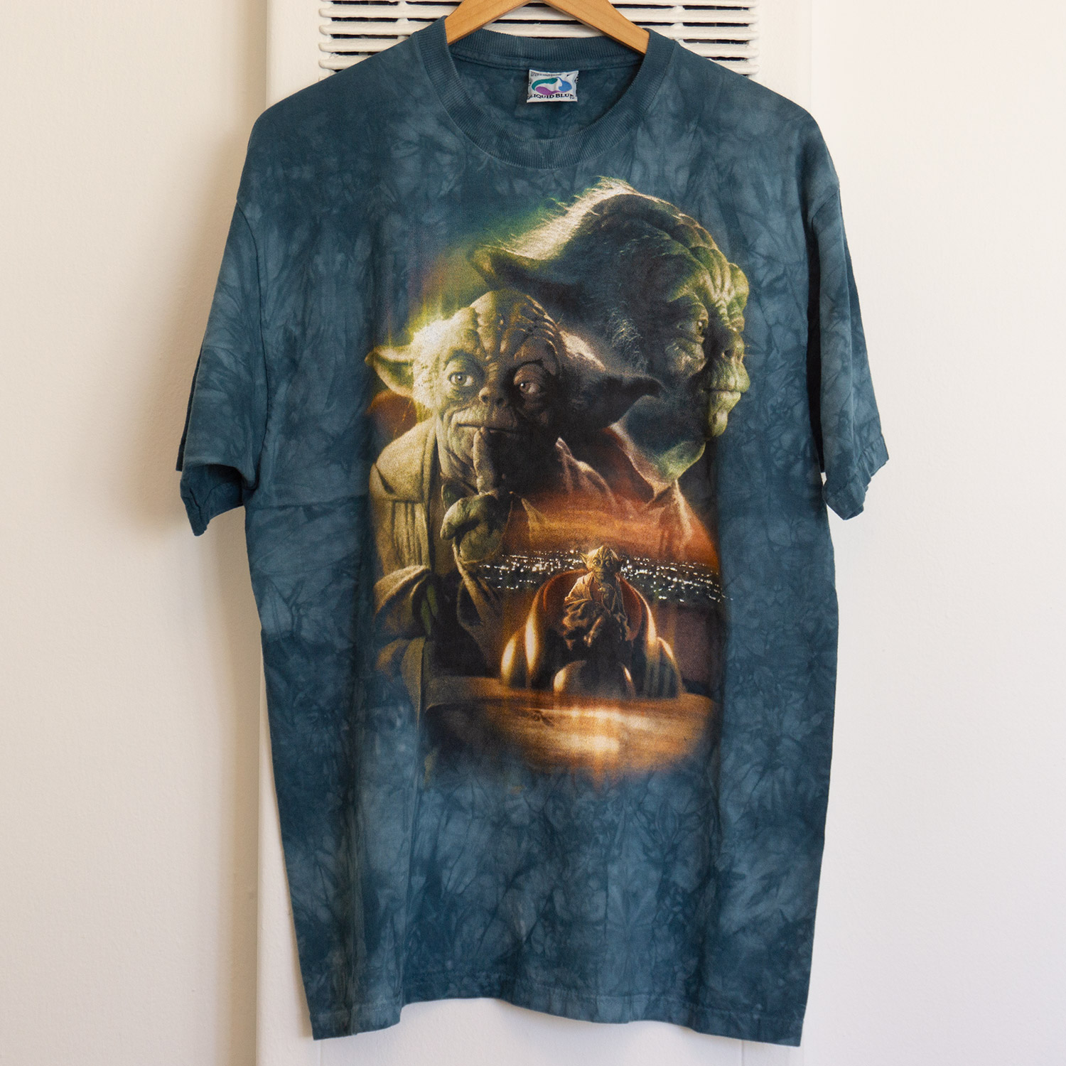 Vintage Star Wars Yoda The Phantom Menace T-shirt, Front