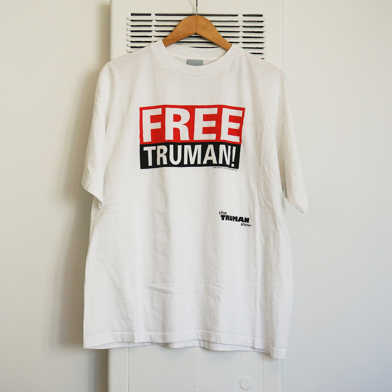 Vintage The Truman Show Movie T-shirt, Front