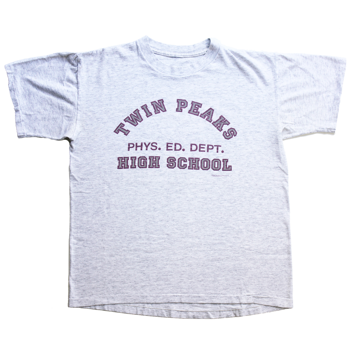 Vintage Twin Peaks High School T-shirt without Neck Tag, Front